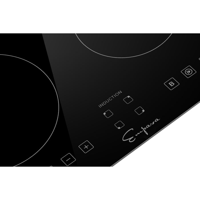 Empava Induction Cooktop 24" with 4 Elements in Black Vitro-Ceramic Glass