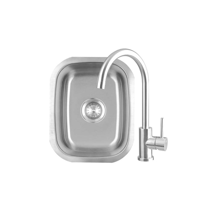 Summerset Undermount 19" Sink and 360º Hot/Cold Faucet