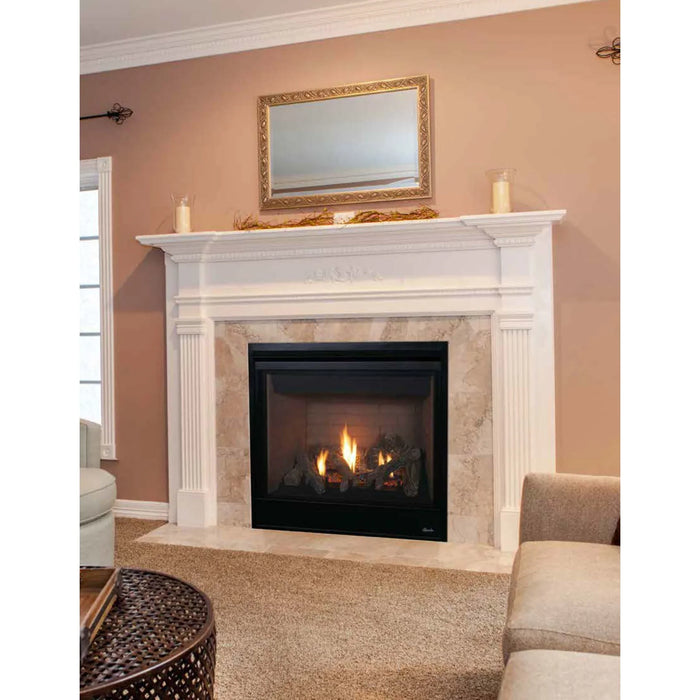 Superior Fireplaces DRT3000 Series 40" Traditional Direct-Vent Gas Fireplace, Top/Rear Vent, Electronic Ignition