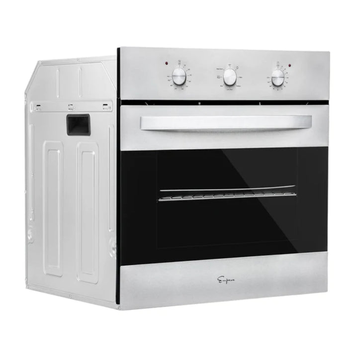 Empava Electric Single Wall Oven 24" 2.3 cu. ft. Capacity in Stainless Steel with 6 Cooking Modes and Analog Timer