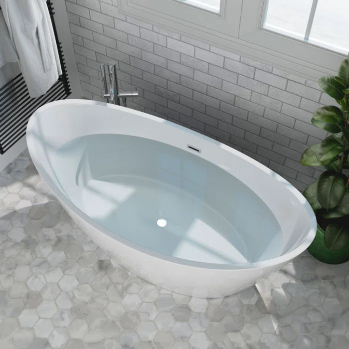 Empava Freestanding 59" Soaking Bathtub