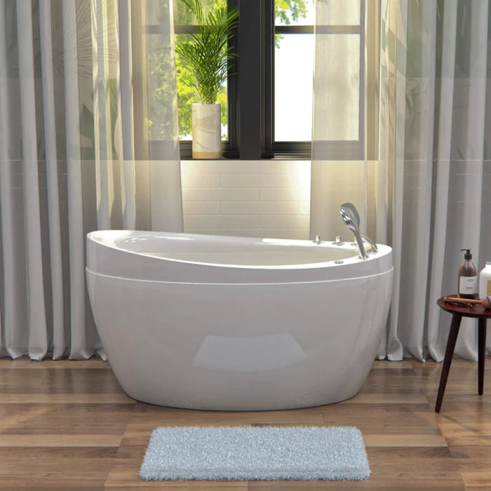 Empava Freestanding 59" Deep Soaking Bathtub with Air Massage