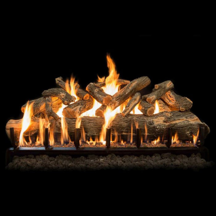 Grand Canyon Gas Logs Jumbo 48" 15-Piece Log Set Arizona Weathered Oak See-Through