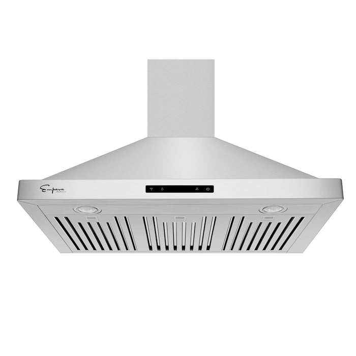 Empava Range Hood 36" Wall Mount Ducted with 380 CFM Fan in Stainless Steel
