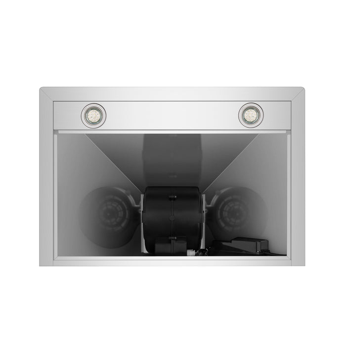 Empava Range Hood 30" Wall Mount Ducted with 380 CFM Fan in Stainless Steel
