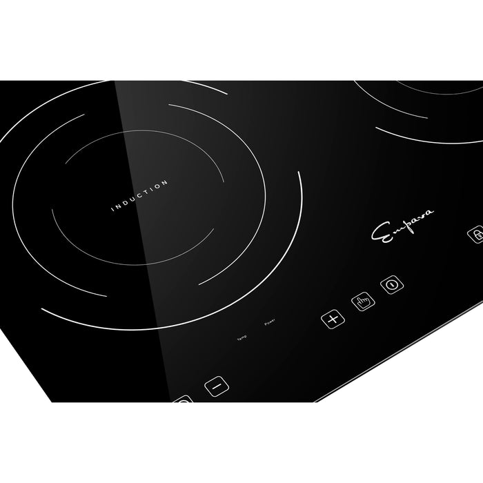 Empava Induction Cooktop 12" with 2 Elements in Black Vitro-Ceramic Glass