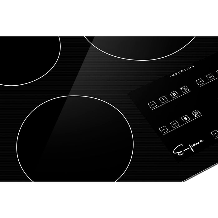 Empava Induction Cooktop 30" with 4 Elements in Black Vitro-Ceramic Glass