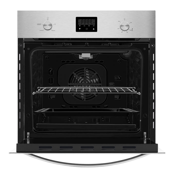 Empava Gas Single Wall Oven 24" 2.3 cu. ft. Capacity in Stainless Steel with Convection and Digital Timer - Liquid Propane