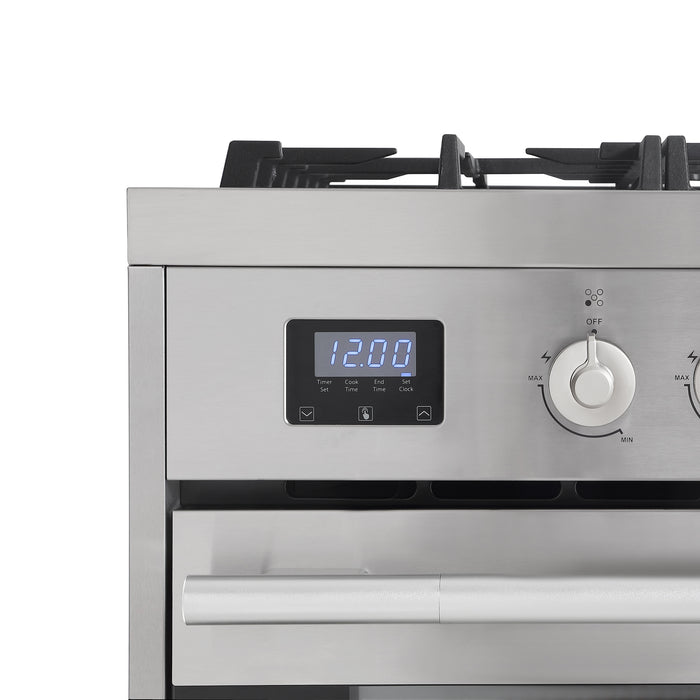 Empava Gas Range 30" in Stainless Steel with 5 Cooktop Burners and 5.0 cu. ft. Capacity Oven