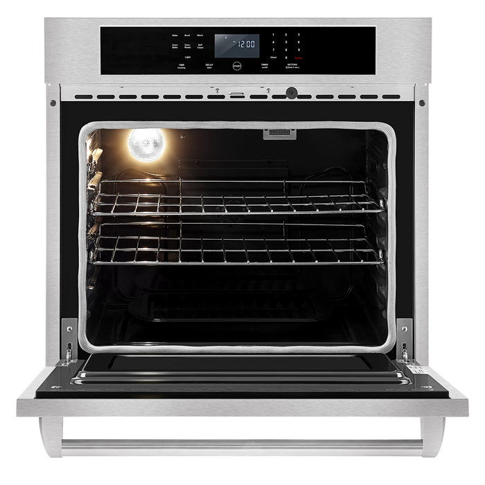 Empava Electric Single Wall Oven 30" 5.0 cu. ft. Capacity in Stainless Steel with 7 Cooking Modes and Digital Touch Controls