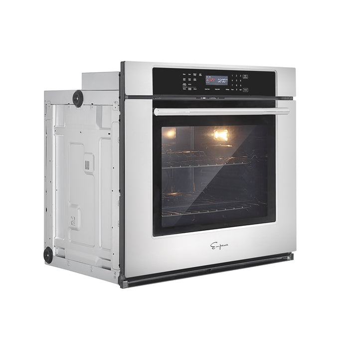 Empava Electric Single Wall Oven 30" 5.0 cu. ft. Capacity in Stainless Steel with 10 Cooking Modes and Digital Touch Controls