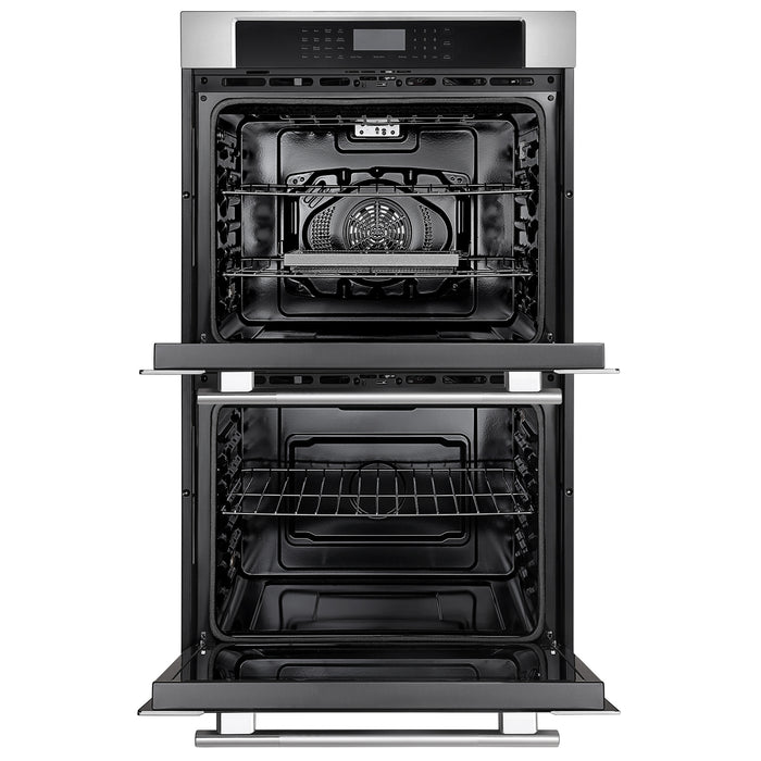 Empava Electric Double Wall Oven 30" 10.0 cu. ft. Capacity in Stainless Steel with 10 Cooking Modes and Digital Touch Controls
