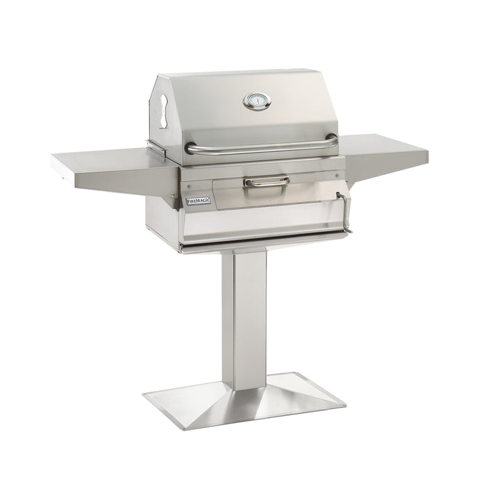 Fire Magic Stainless Steel Charcoal Grill 24" (In-Ground Post Mount)