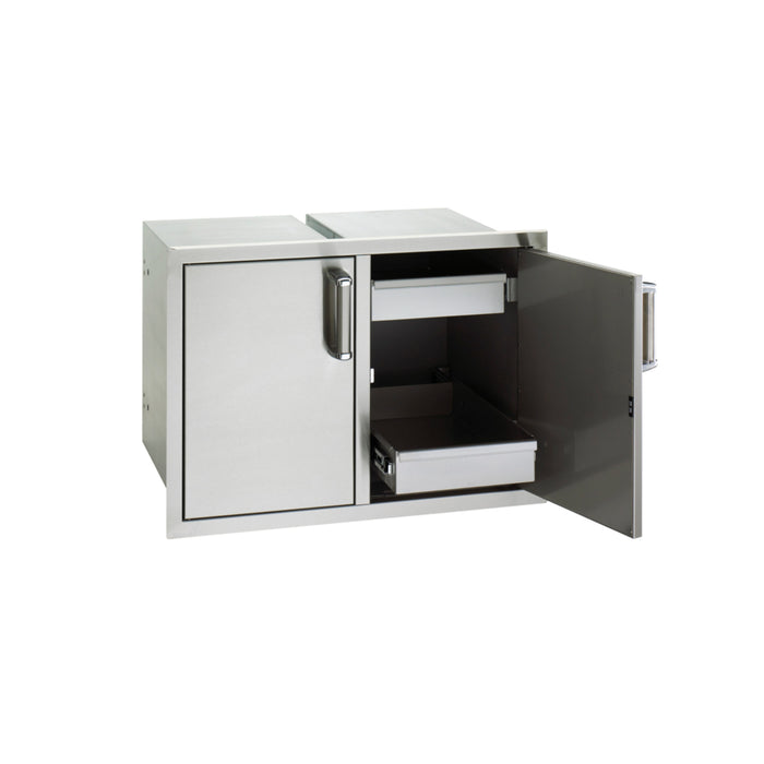 Fire Magic Premium Flush (5 Series) 21" x 30" Double Doors with Dual Drawers