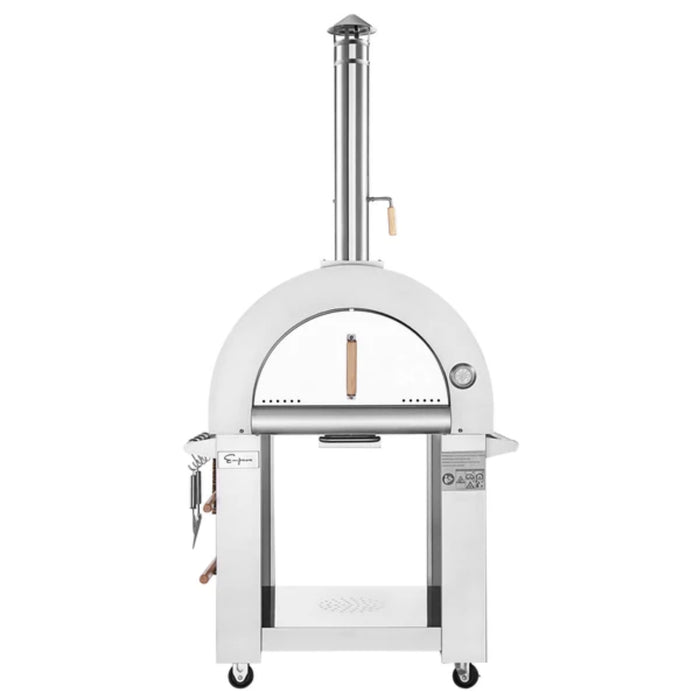 Empava Outdoor Wood Fired Pizza Oven in Stainless Steel