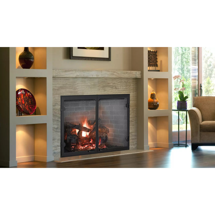 Majestic Biltmore 50" Radiant Wood Burning Fireplace - Traditional Brick