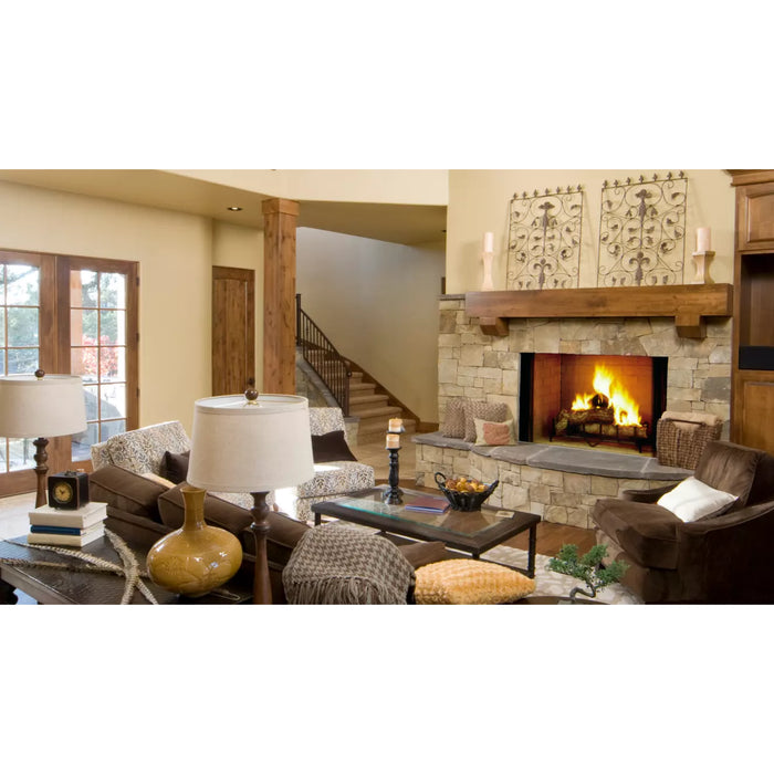 Majestic Biltmore 36" Radiant Wood Burning Fireplace - Traditional Brick