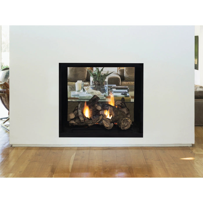 Superior Fireplaces DRT63ST Series 40" See-Through, Traditional Direct Vent Gas Fireplace, Top Vent, Electronic Ignition