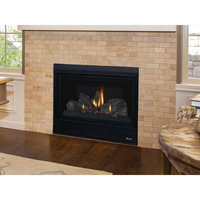 Superior Fireplaces DRT2033 Series 33" Traditional Direct-Vent Gas Fireplace, Top/Rear Vent, Electronic Ignition