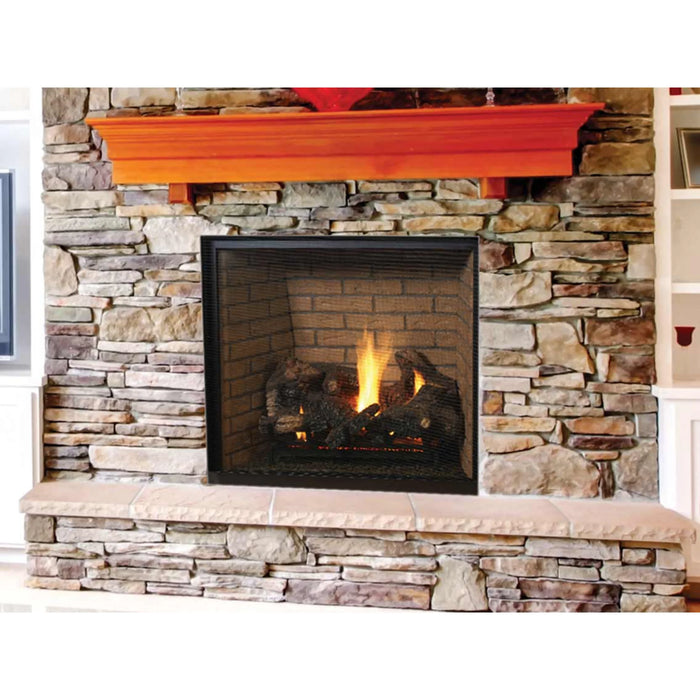 Superior Fireplaces DRT6300 Series 40" Traditional Direct Vent Gas Fireplace, Top Vent, Electronic Ignition