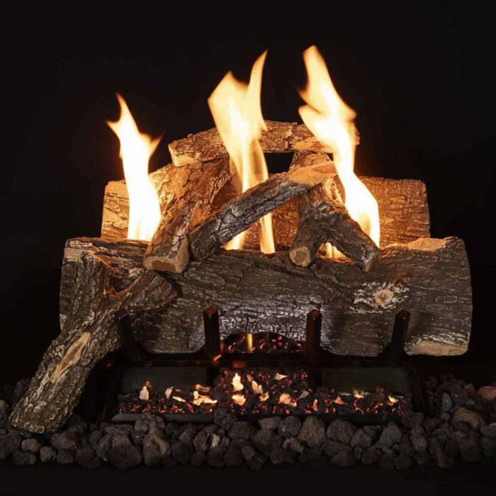 Grand Canyon Gas Logs Vent-Free Log Set 30" Weathered Oak 10-Piece