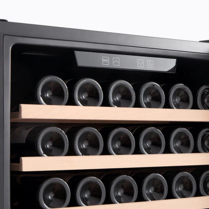 Empava Wine Cooler 24" Single Zone 127 Bottle Capacity in Stainless Steel with Glass Door