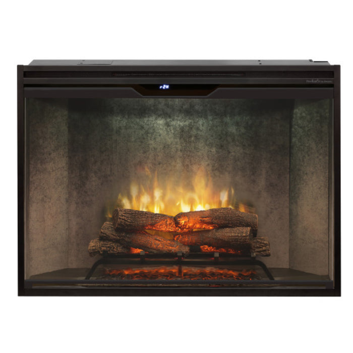 Dimplex Revillusion 42" Weathered Concrete Built-In Firebox with Glass