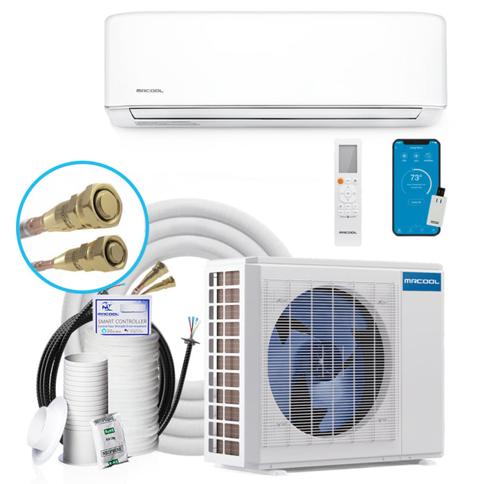 MRCOOL DIY Mini Split A/C & Heat Pump System | 36K BTU 1-Zone | Air Handler: Wall 36K | Line Set: 25'