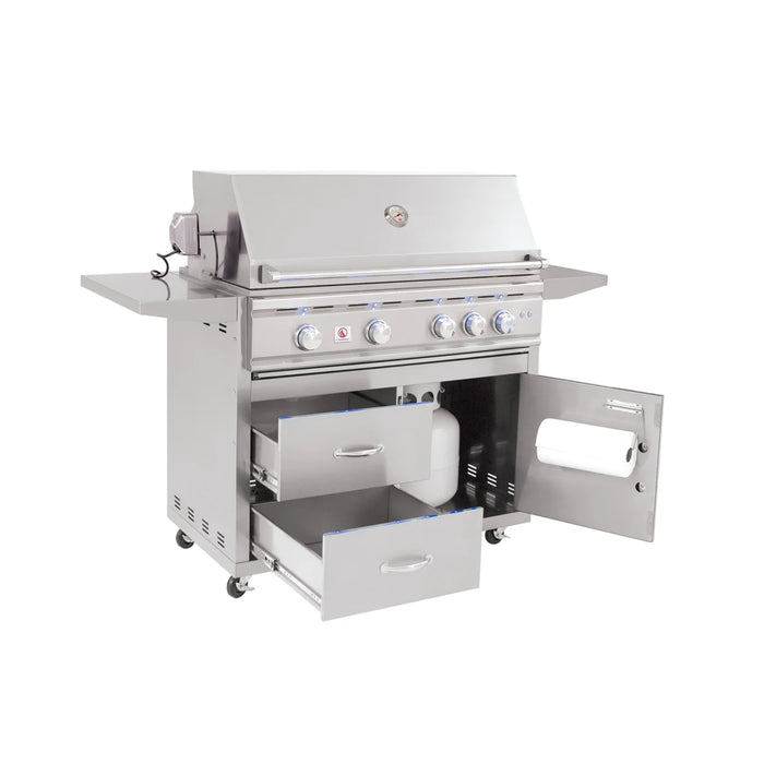 Summerset Deluxe Stainless Steel Cart for TRL 38" Grill